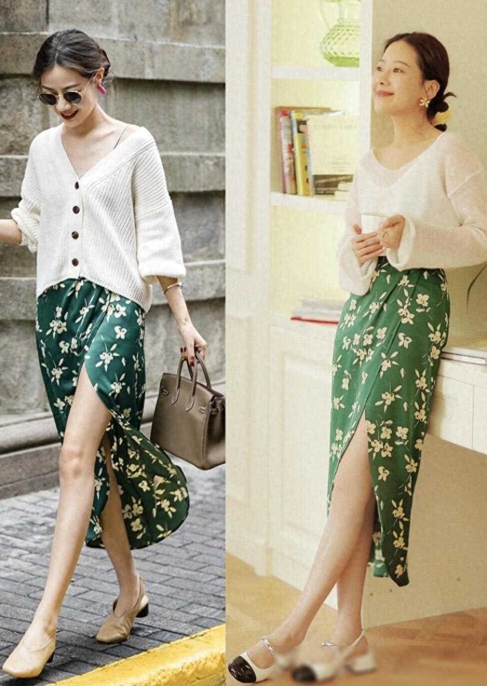 今夏流行“开叉裙”！学会这5招搭配法就够了，显瘦显高显腿长