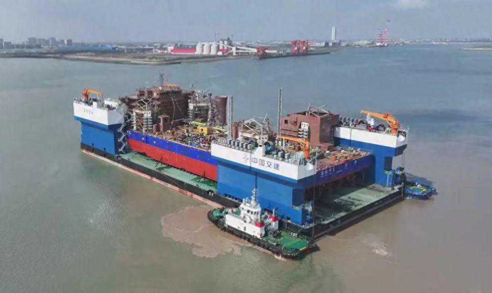 海工重器“四航永兴”出运2.2万吨海上风电安装平台